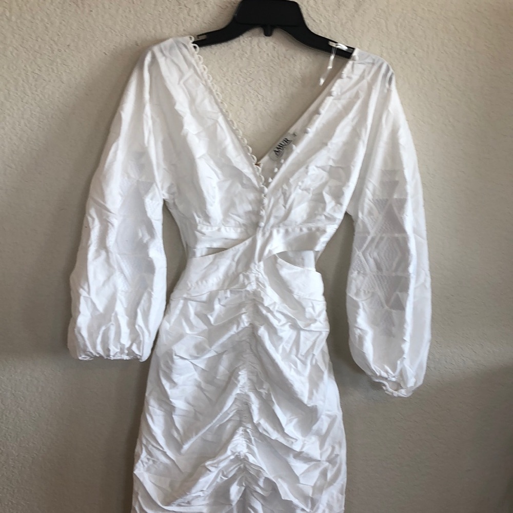 Amur Malika Midi Dress in White - Picture 6 of 15